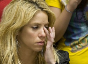 L&aacute;grimas virtuales: Shakira «llor&oacute;» por la derrota de Colombia ante Brasil