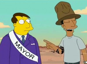 Pharrell Williams cant&oacute; «Happy» en Los Simpsons