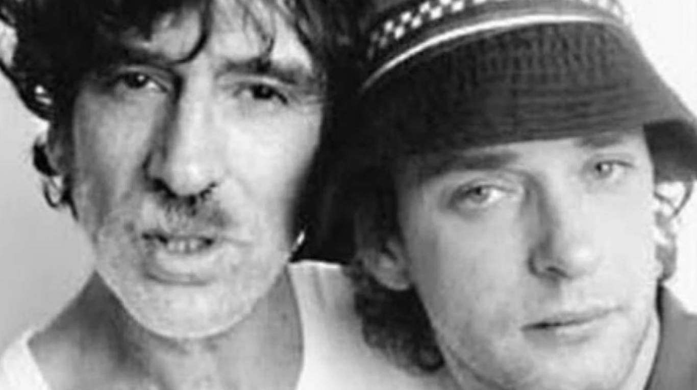 Charly García junto a Gustavo Cerati, a quien definía como un músico "muy inteligente". (Foto: archivo).