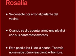 Rosalía se conectó por error al parlante de su vecino y terminó siendo su DJ privada