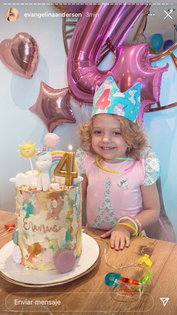 El cumpleaños de 4 de la menor del clan Demichelis. (Foto: Instagram)