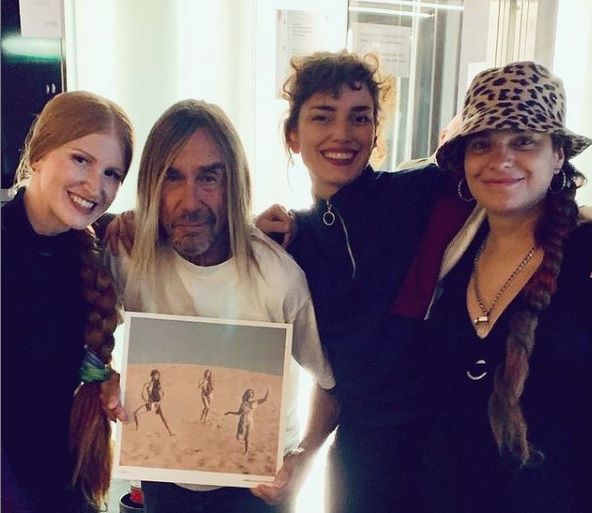 Fémina junto a Iggy Pop. (foto: instagram/feminamusica