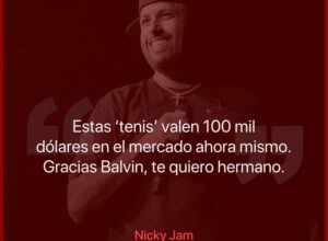 J Balvin le regaló a Nicky Jam unas zapatillas de 100 mil dólares