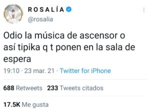 Rosalía reveló qué música odia y sorprendió a todos