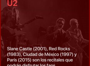 U2 compartirá cuatro recitales históricos por streaming