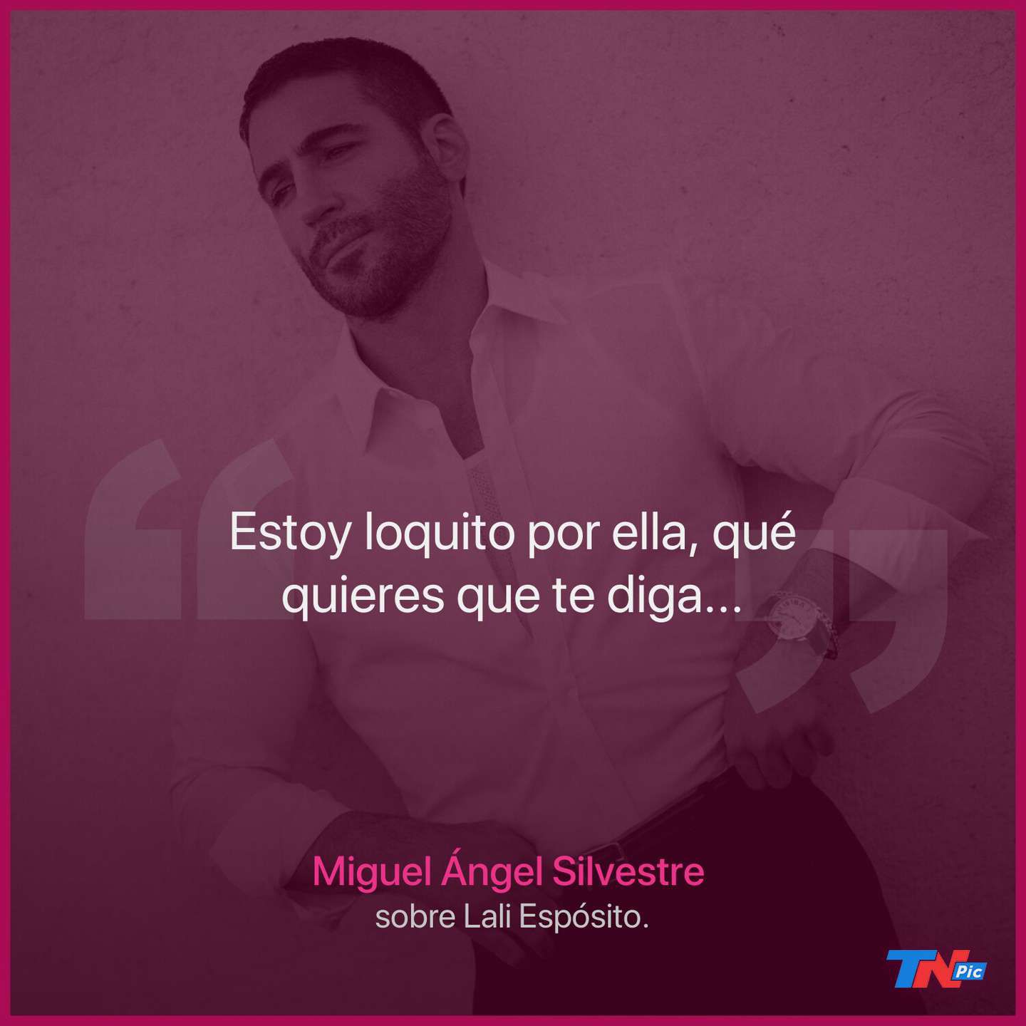 Miguel Ángel admitió que está "enamorado" de Lali.