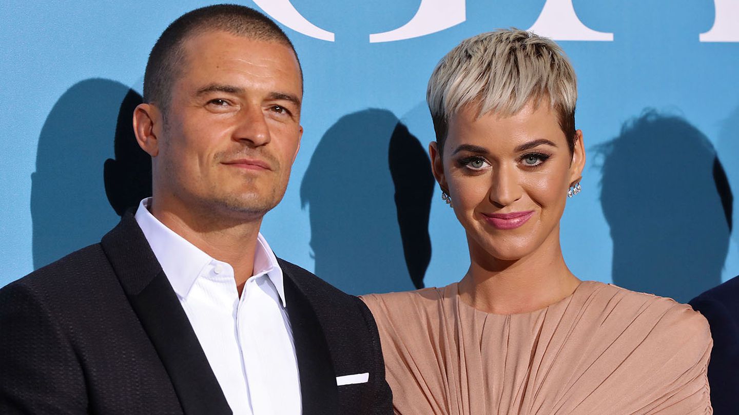 Katy Perry y Orlando Bloom, posando en un evento. (Foto: AFP/Valery Hache).