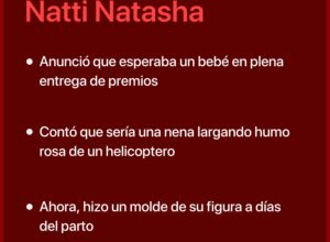 Natti Natasha imortalizó su panza de embarazo haciendo un molde de yeso