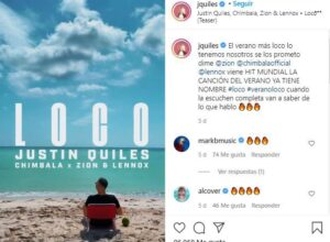 Justin Quiles se puso en modo verano con “Loco” junto a Zion & Lennox y Chimbala