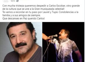 Murió por coronavirus Carlos Escobar, exintegrante del Trío Laurel