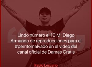 Pablito Lescano y L-Gante siguen sumando: “Diego Armando de reproducciones”