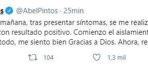 Abel Pintos dio positivo en coronavirus y contó cómo transita la enfermedad