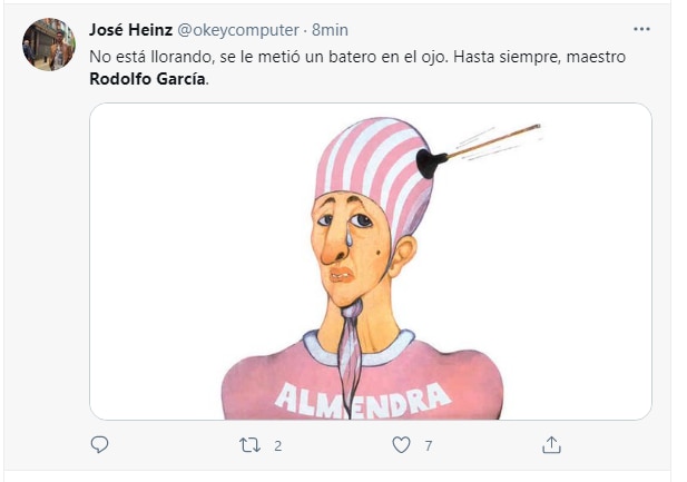 Seguidores del músico lamentaron la noticia. (Foto. Captura Twitter/@okeycomputer)