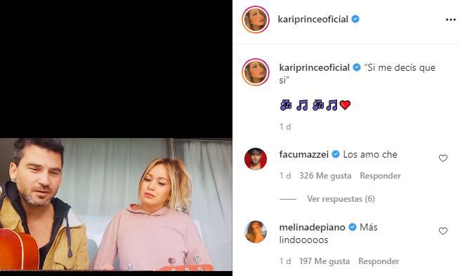 La artista subrió una foto junto a su novioa. (Foto: Instagram / kariprinceoficial)