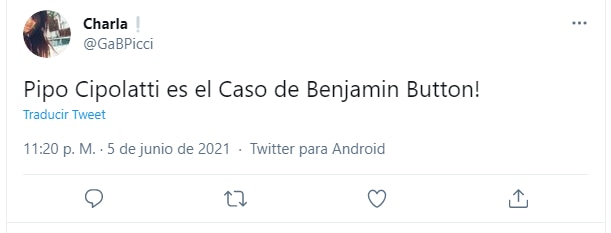 Pipo fue tendencia en las redes sociales. (Foto: Captura Twitter/@@GaBPicci)