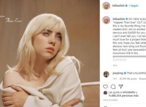 Billie Eilish anunció la salida de una nueva canción en sus redes sociales y llamó la atención de sus seguidores