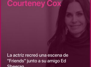 Ed Sheeran publicó un video con Courteney Cox y el resultado es sorprendente