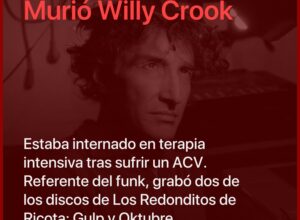 Murió Willy Crook, leyenda del funk nacional y primer saxofonista de Patricio Rey y sus Redonditos de Ricota