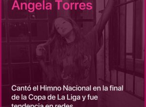 Ángela Torres cantó el Himno Nacional en la final de la Copa de La Liga y fue tendencia en redes