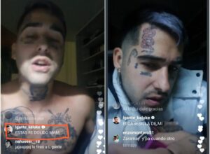 El fuerte cruce de L- Gante y Zaramay en un vivo de Instagram