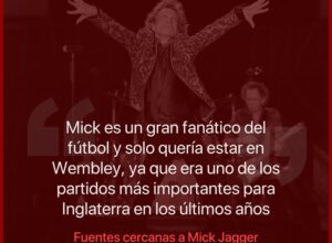 Mick Jagger rompió la cuarentena para ir a la cancha a ver a Inglaterra y lo multaron: la cifra