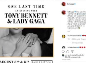 Lady Gaga y Tony Bennett darán sus últimos conciertos juntos