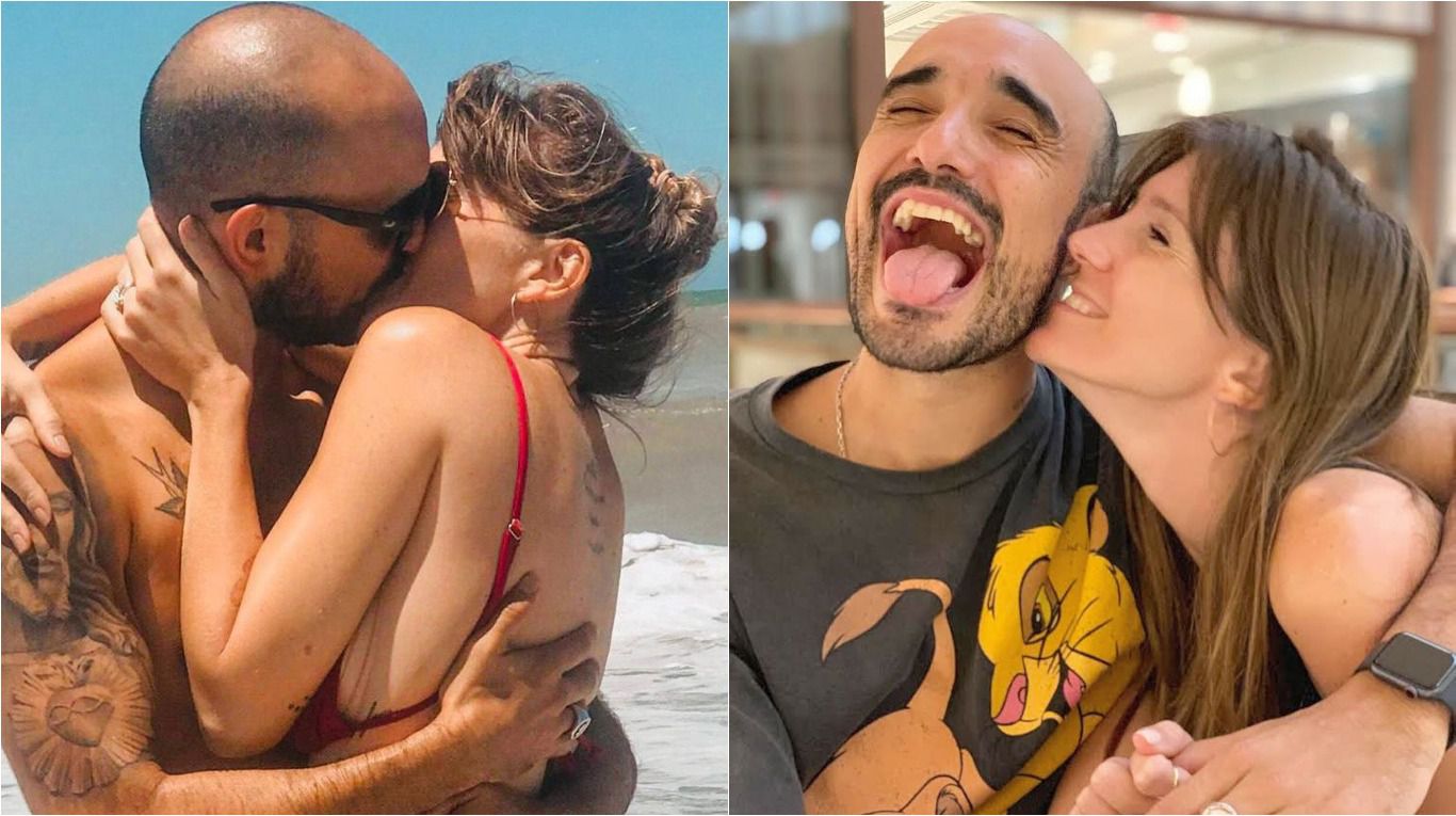 Abel junto a su pareja, Mora Calabrese. (Foto: Instagram/@abelpintos)