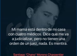 El desesperado llamado de Chano Charpentier al 911: “Mi mamá está con cuatro médicos adentro de mi casa y me quiere meter en un psiquiátrico”