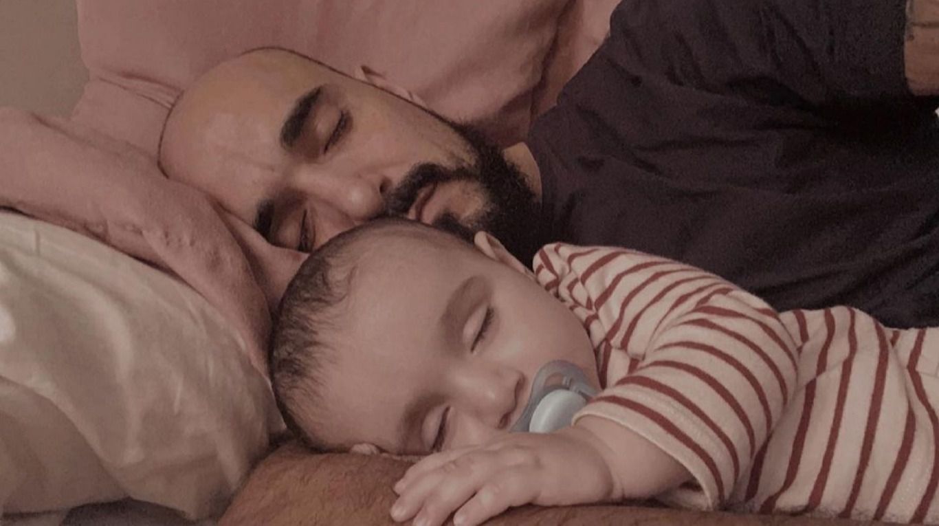 Abel junto a su hijo Agustín, fruto de su relación con Mora Calabrese. (Foto: Instagram/@abelpintos)