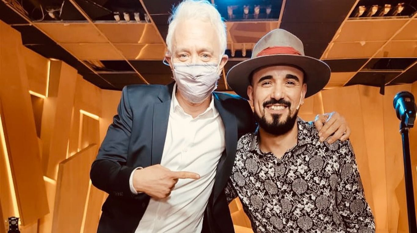 Abel junto a Andy, en "PH, Podemos Hablar". (Foto: Instagram/@abelpintos)