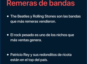 Cuáles son las remeras de bandas más vendidas en todo el mundo