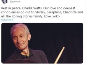 Yoko Ono: “Descansa en paz, Charlie Watts”