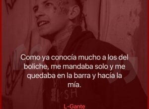 “Después de esa nunca más me pintó una quebrada”: L-Gante recordó su peor borrachera