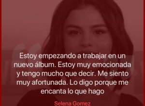 Selena Gomez ya trabaja en su nuevo disco: “Estoy muy emocionada y tengo mucho que decir”