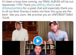 Enrique Iglesias anunció que su próximo disco podría ser el último y contó el motivo