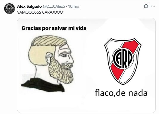 Los memes y reacciones al partido entre River y Rosario Central. (Fotos: Captura X)