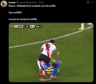 Los memes y reacciones al partido entre River y Rosario Central. (Fotos: Captura X)