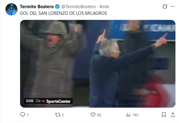 Los mejores memes del partido entre River y San Lorenzo (Fuente: X)