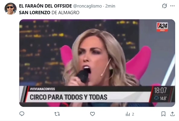 Los mejores memes del partido entre River y San Lorenzo (Fuente: X)