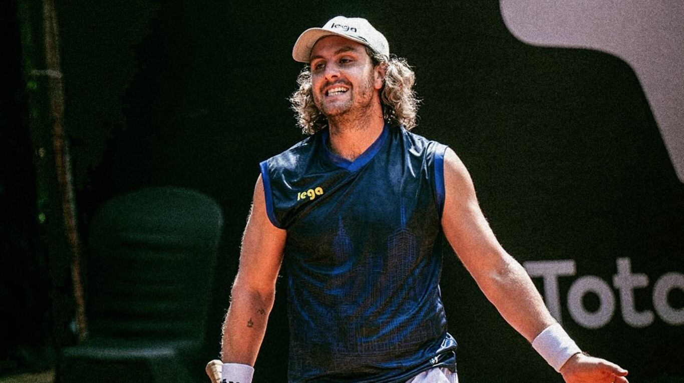La alegría de Marco Trungelitti tras clasificar a la segunda ronda de Roland Garros. (IG Marco Trungelliti)