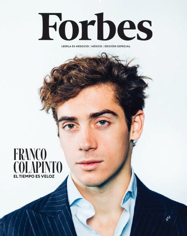 Franco Colapinto en la tapa de Forbes México. (Foto: James Rajotte/Forbes México)
