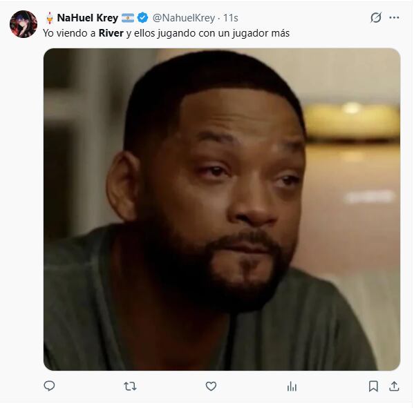 Los mejores memes del partido entre River y San Lorenzo (Fuente: X)