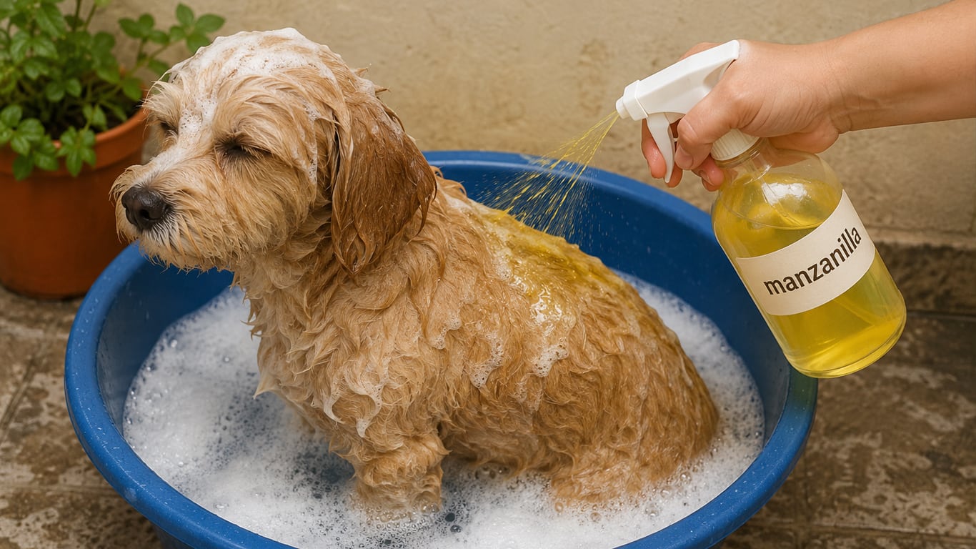 La manzanilla otorga varios beneficios para tu mascota. (Imagen ilustrativa generada con IA)