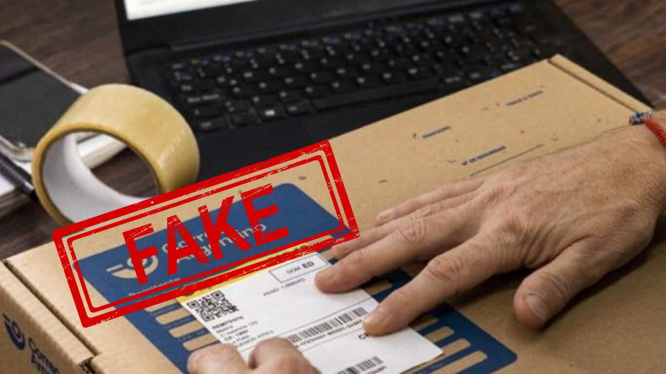 Quieren hacerse pasar por la entidad para quedarse con tus datos y dinero (Foto: Correo Argentino).