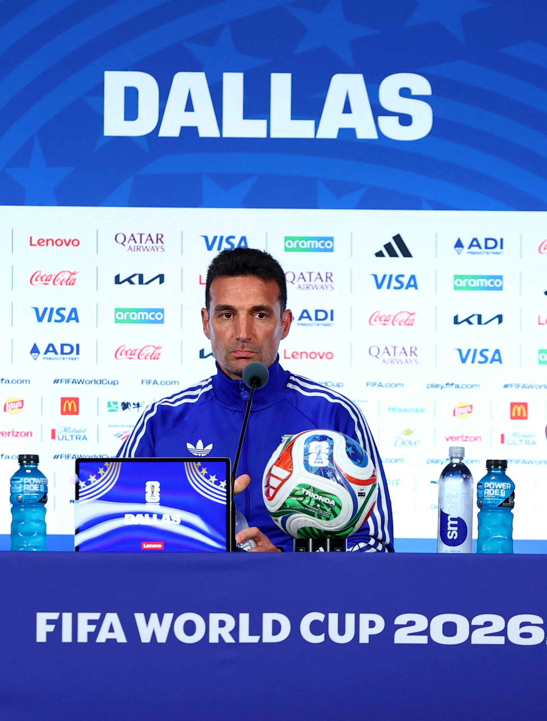 Lionel Scaloni habló en la conferencia de prensa previa al partido con Austria. (Foto: Reuters)