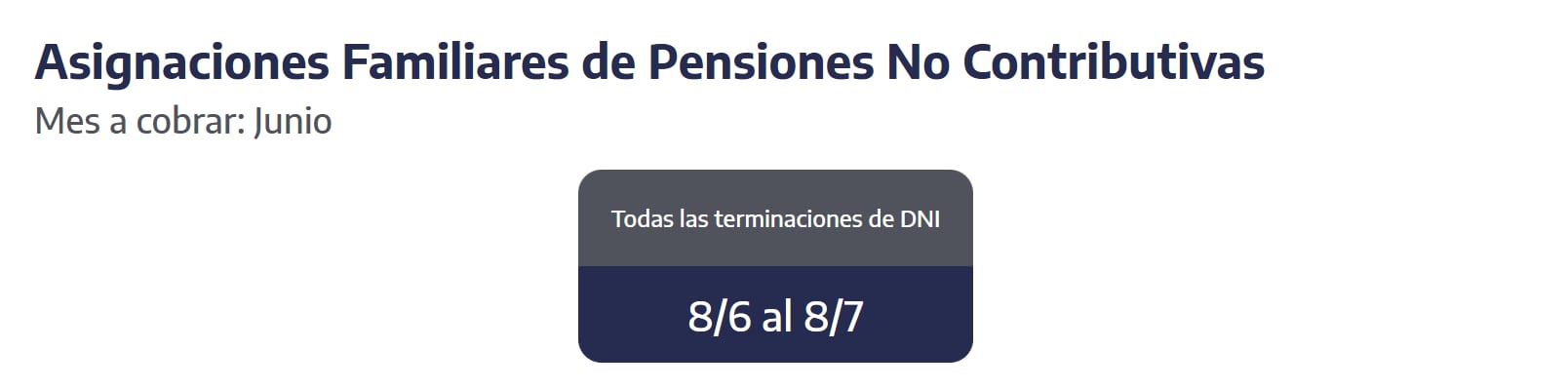 Quiénes reciben hoy las asignaciones familiares. (Captura: ANSES)