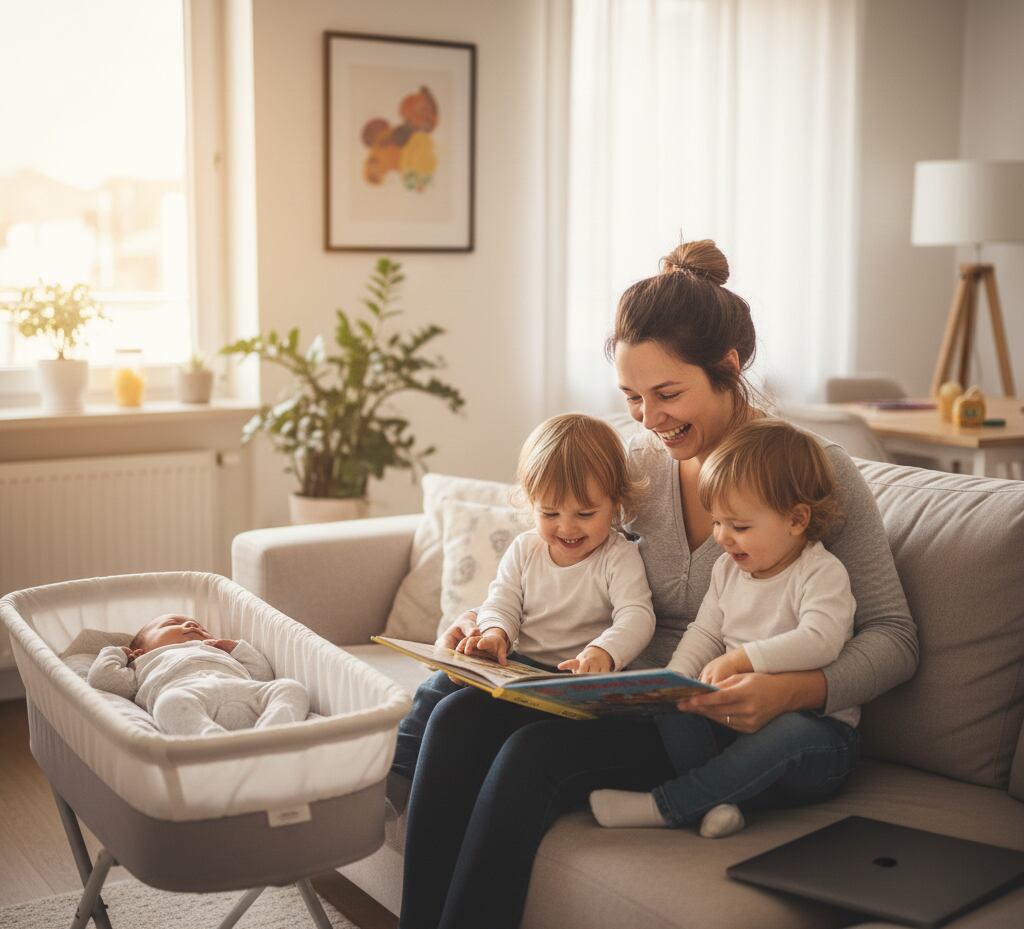 Según la investigación, las personas que tuvieron más hijos de los deseados registraron un menor grado de bienestar emocional. (Foto: Imagen generada con IA)