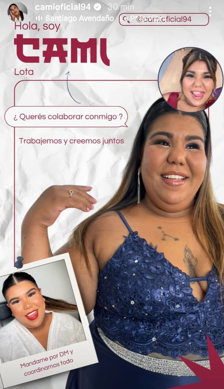 El pedido de Camilota en las redes. (Foto: @camioficial94)