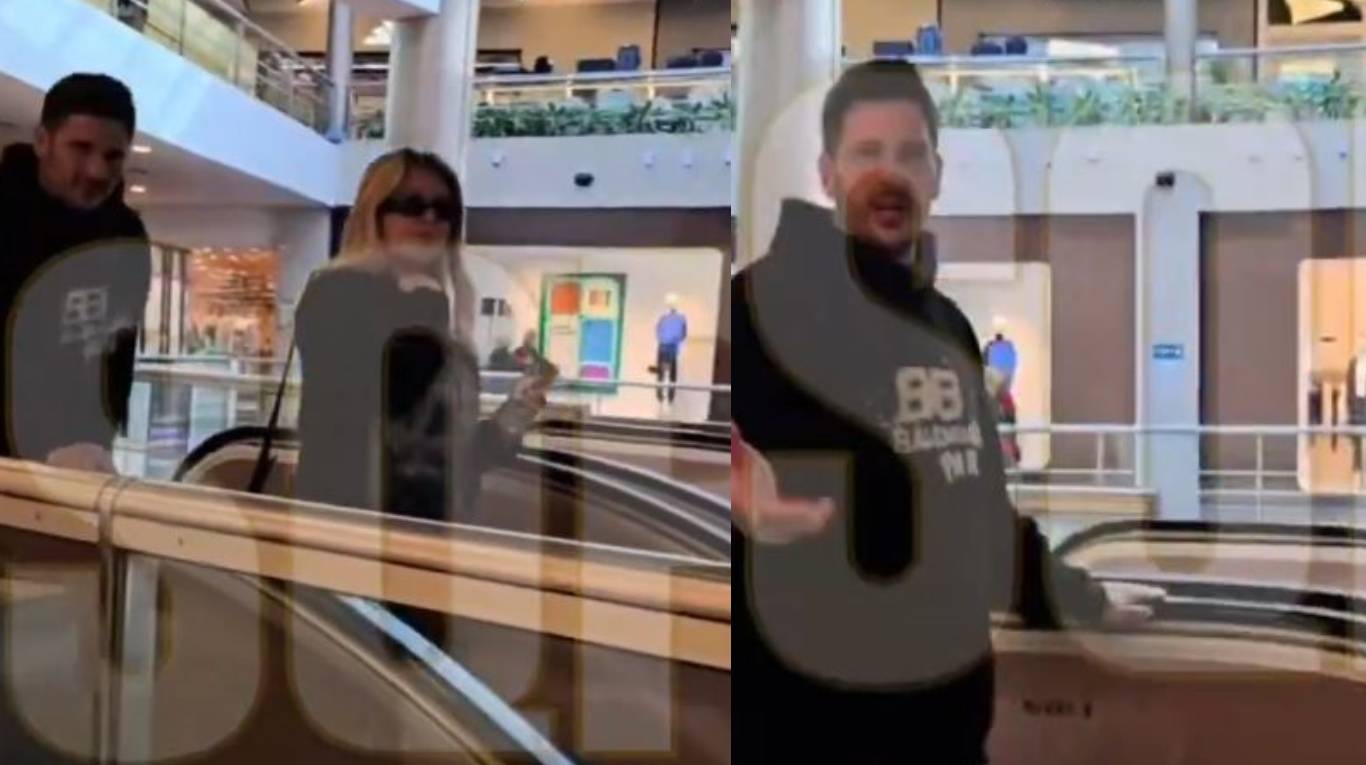 Migueles y Wanda fueron sorprendidos en un shopping. (Foto: X/sqp_oficial)