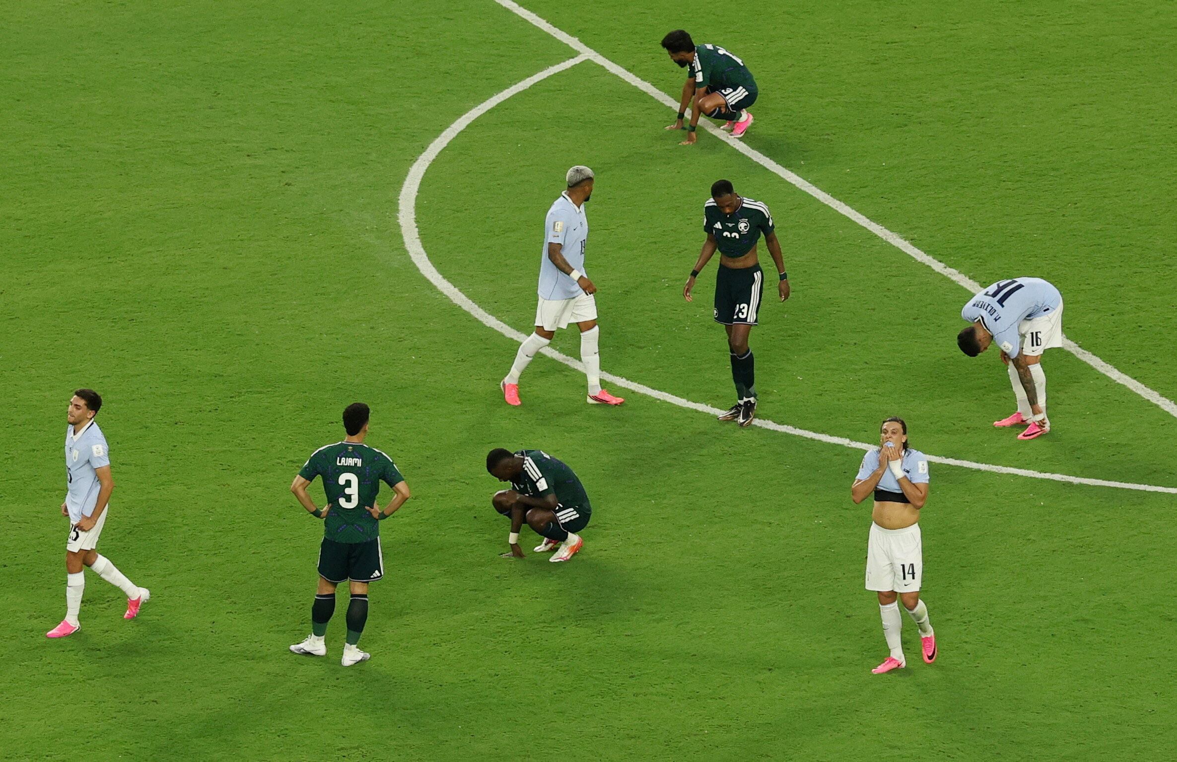 Arabia Saudita vs Uruguay por la fase de grupos del Mundial 2026 del 2026.
